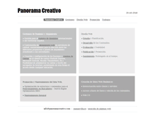 Tablet Screenshot of panoramacreativo.com